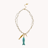 Many fish in the sea necklace