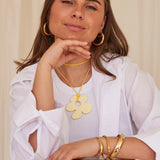 Sunbeam golden earrings (set)