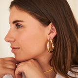 Sunbeam golden earrings (set)