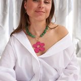 Summer green necklace