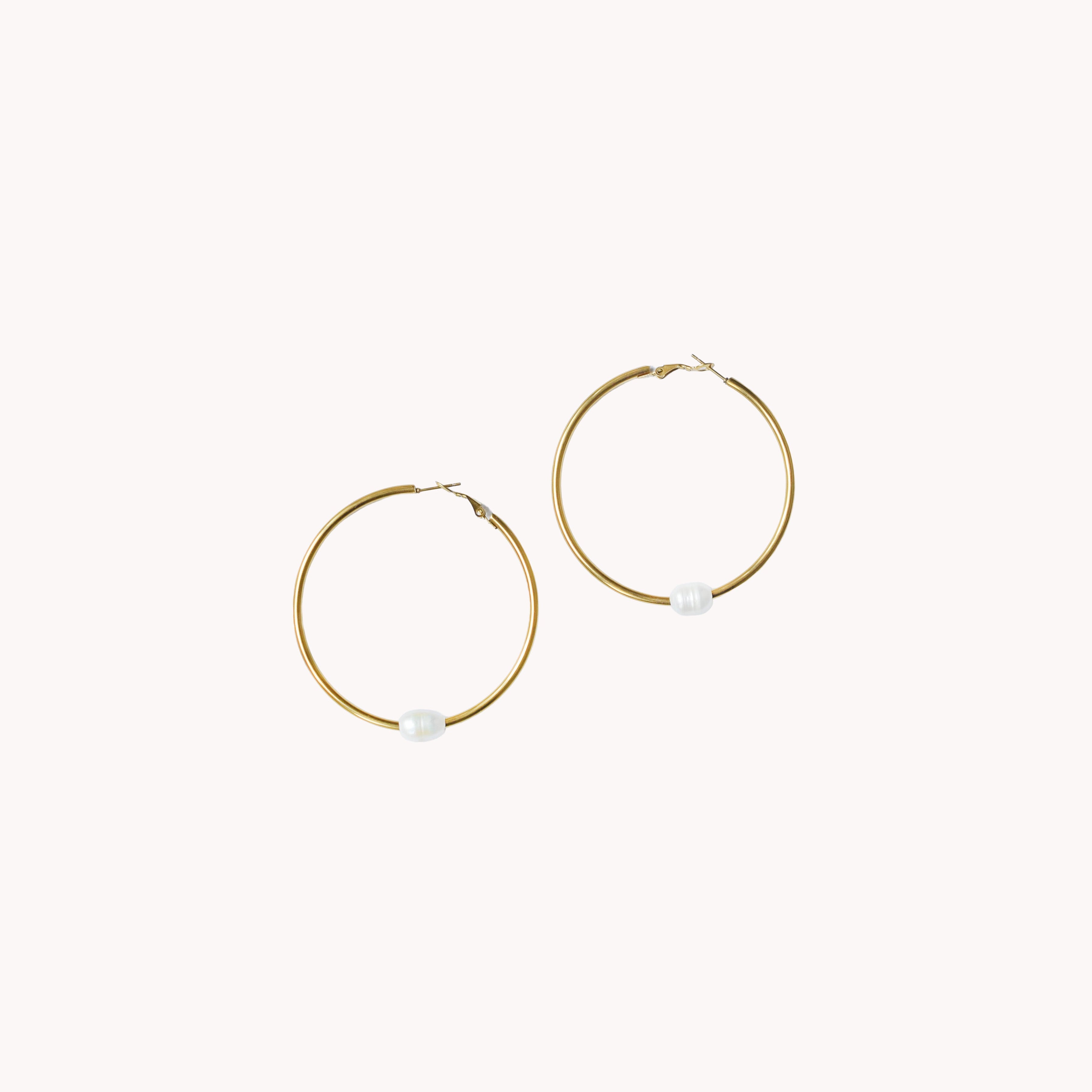 Big Perle Hoops