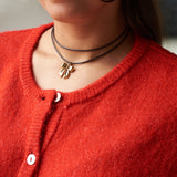 Golden bow pendant