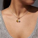 Smiley silver necklace