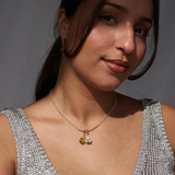 Smiley gold pendant