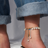 Tropical pearl anklet 
