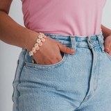 Daisy pink bracelet