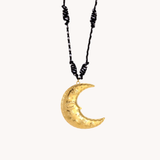 Big moon cord - necklace