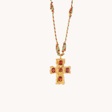 Big Cross cord - necklace
