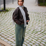 Winter glitter stripes scarf