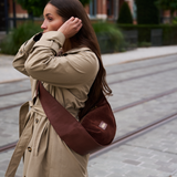 PRE ORDER - The city leather en suède crossbody bag - PRE ORDER