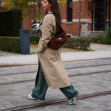 PRE ORDER - The city leather en suède crossbody bag - PRE ORDER