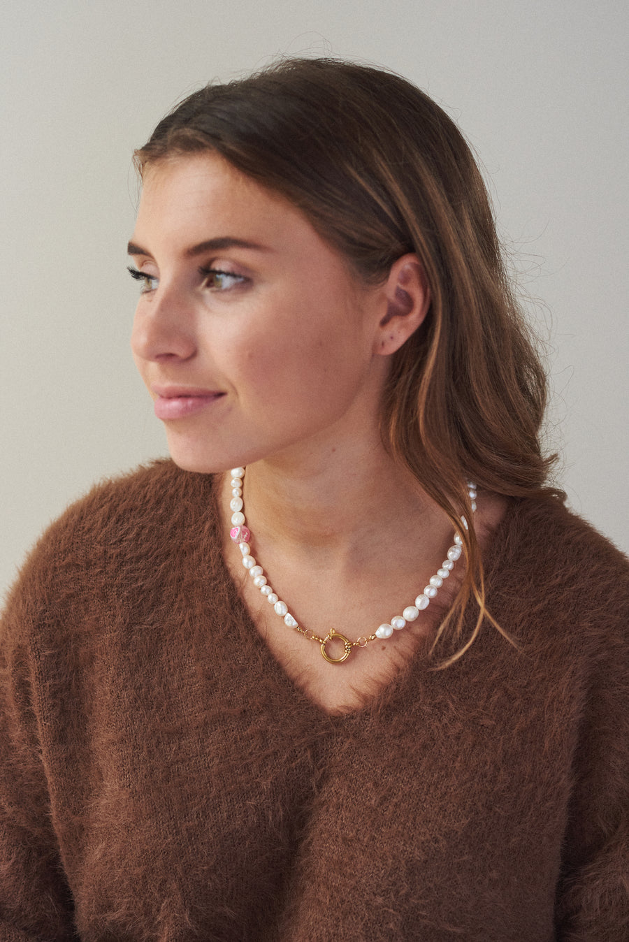 Bubble pearl necklace