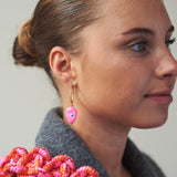 Pink eye-catcher earrings (set)