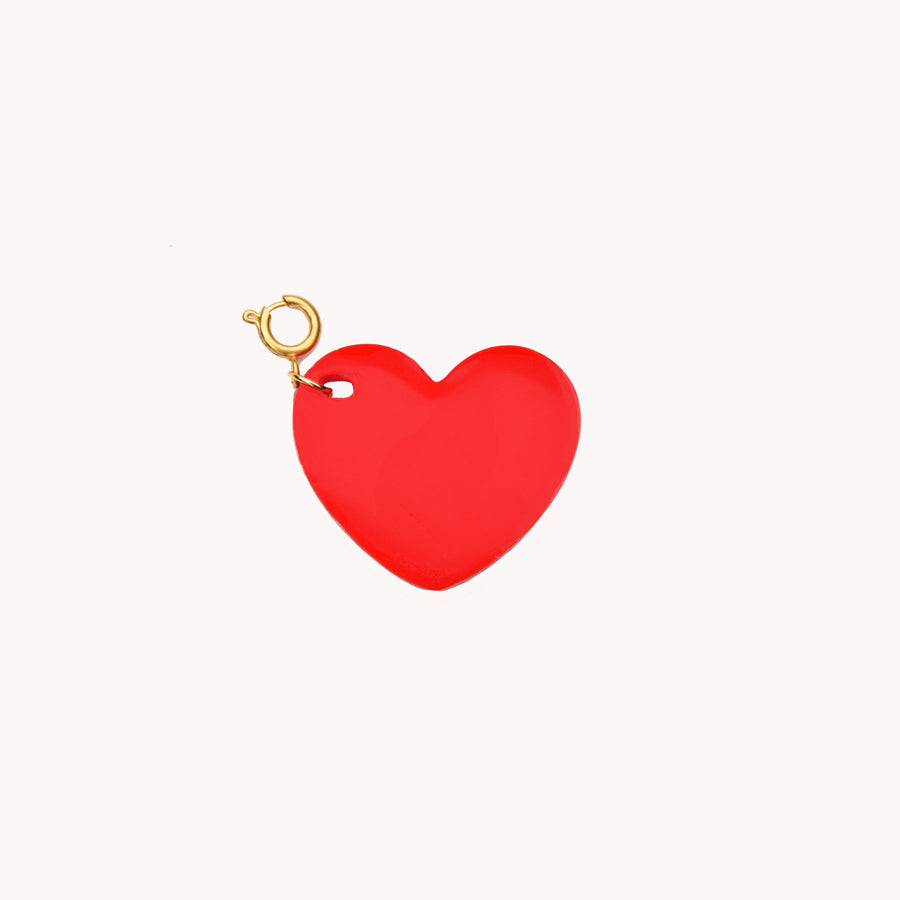 Big red heart pendant