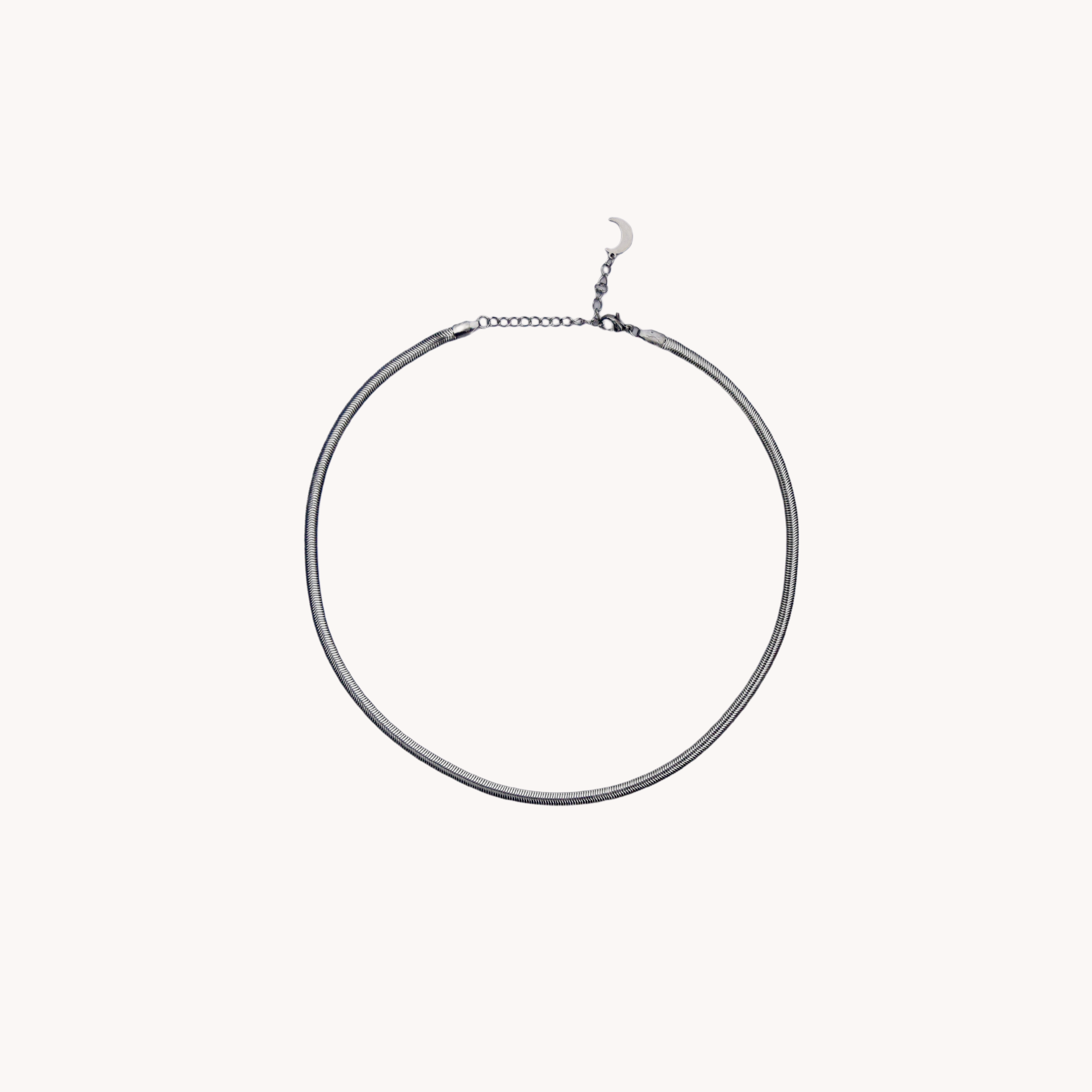 Flat gold necklace (multiple colors)