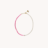 Pink cloud necklace
