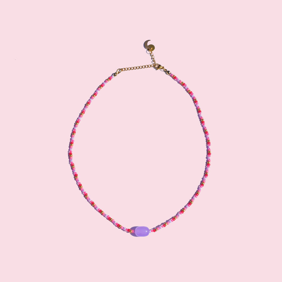 Sunbath violet necklace