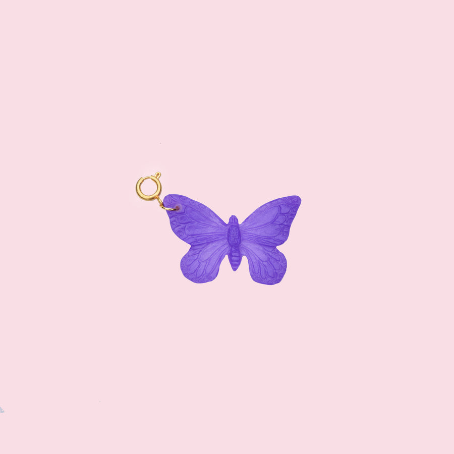 Purple butterfly pendant
