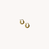 Swirl golden hoops (set)