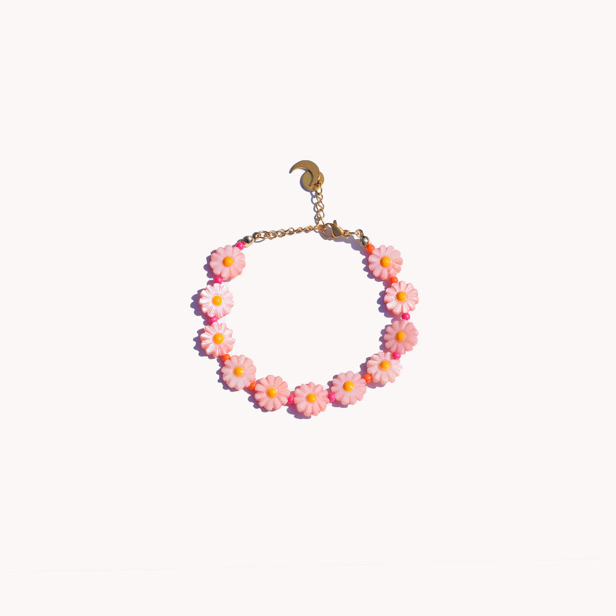Daisy pink bracelet